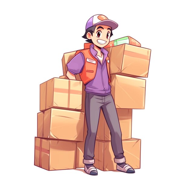 background for courier delivery