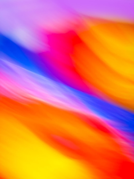 Photo background cover with rainbow wavy colorful defocused design