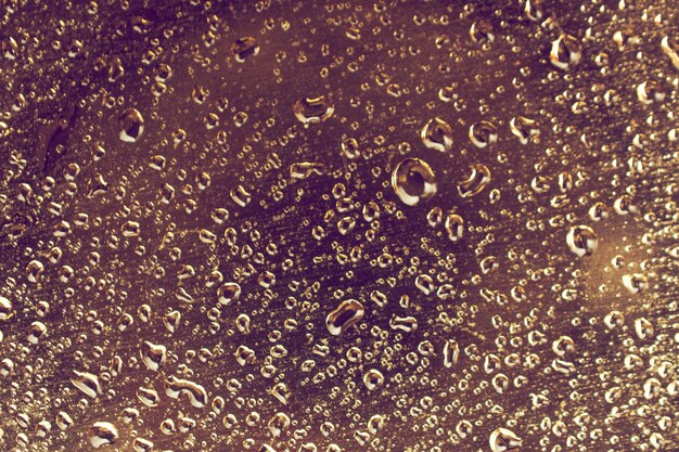 Photo background covered with water drops in closeup