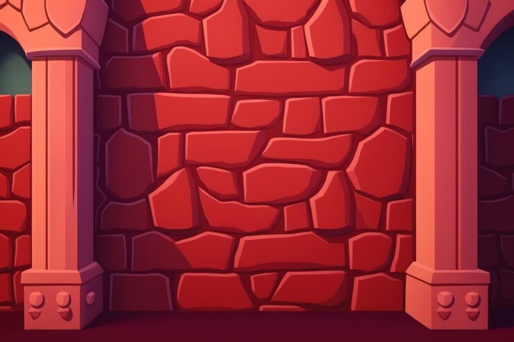 Photo background of a crimson textured wall