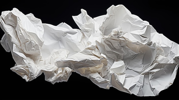 background crumpled white paper