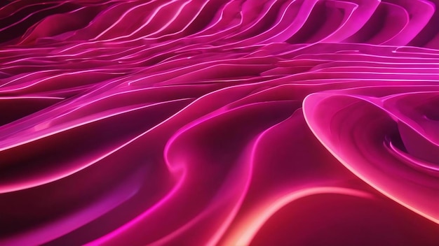 Background curve dynamic neon pink colorful futuristic geometric pattern wavy red light colours gene