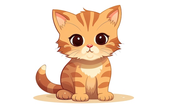 Background of a cute cartoon cat generated by AI