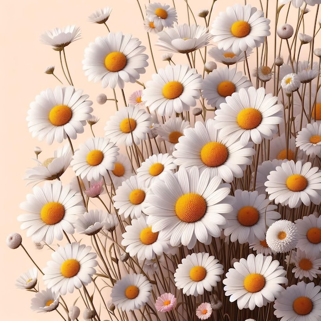 background of daisies