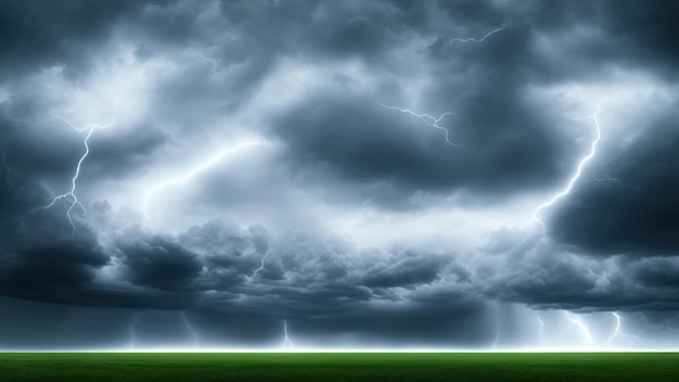 Background of dark clouds before a thunderstorm