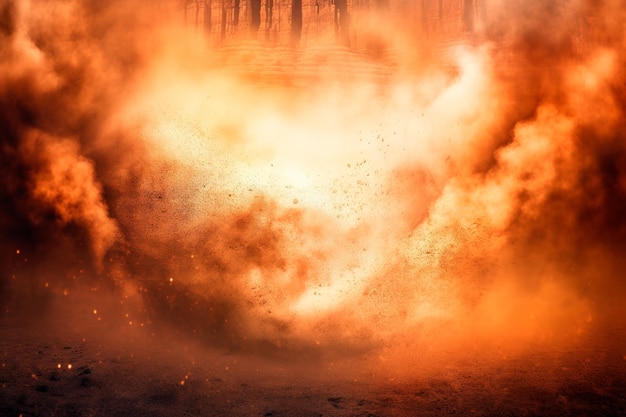 background of desert and dust