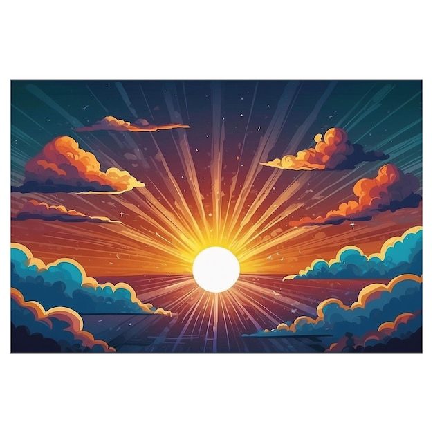 background design image with summer sun theme