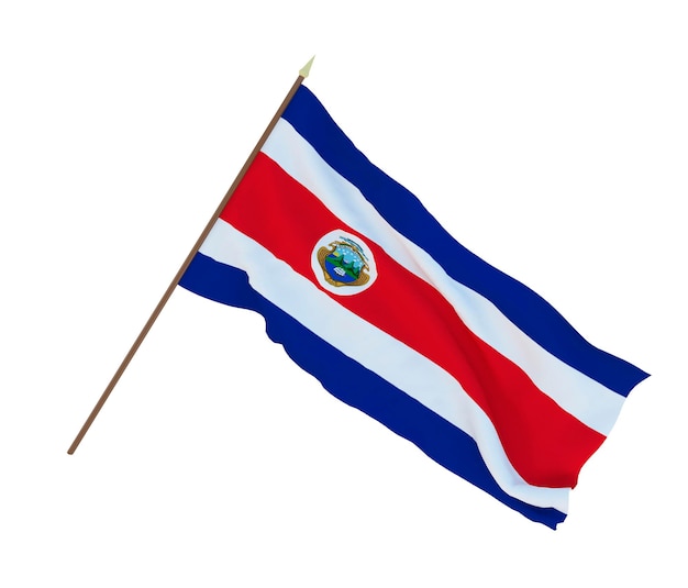 Photo background for designers illustrators national independence day flags of costa rica