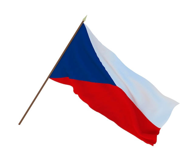 Background for designers illustrators National Independence Day Flags of Czech Republic