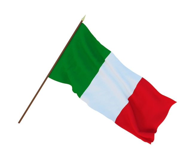 Background for designers illustrators National Independence Day Flags of Italy