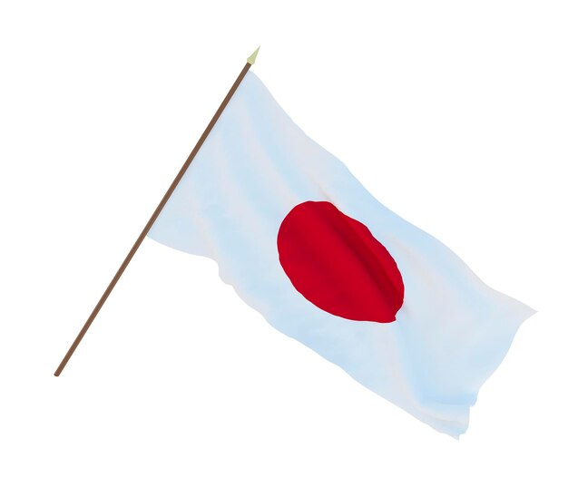 Фон для дизайнеров-иллюстраторов Флаги Дня национальной независимости Японии