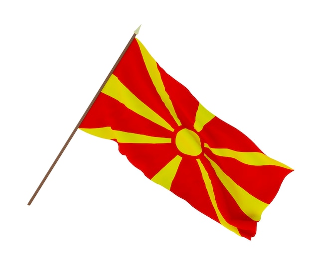 Background for designers illustrators National Independence Day Flags of Macedonia