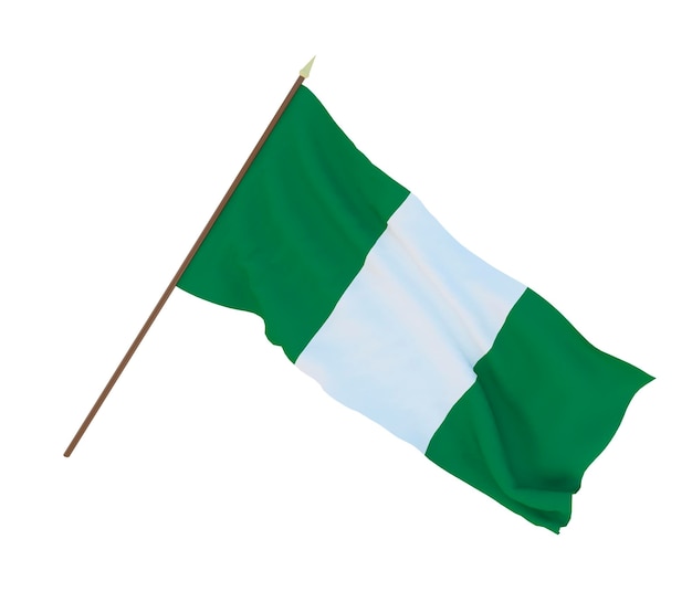 Photo background for designers illustrators national independence day flags of nigeria