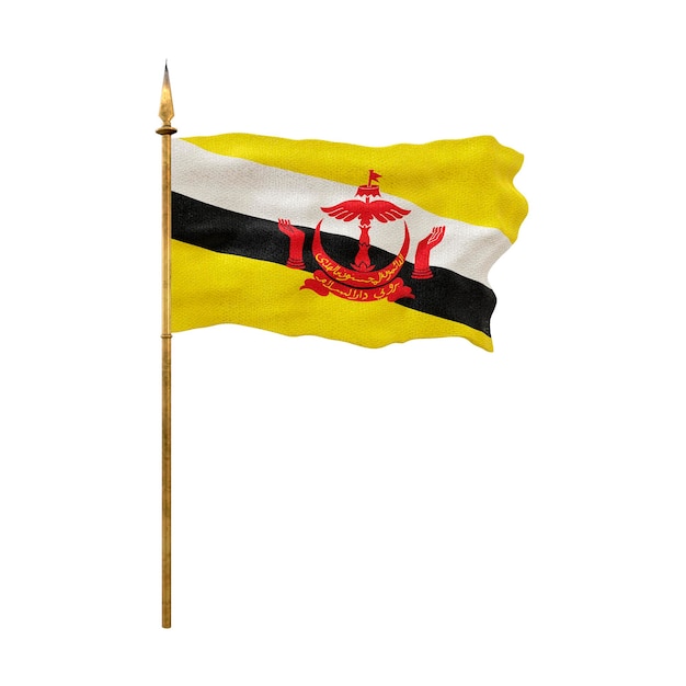デザイナー ナショナルデーの背景 ブルネイの国旗