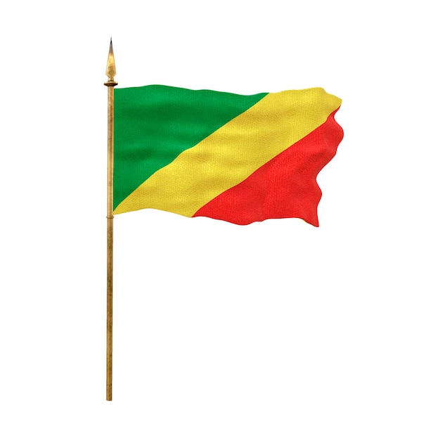 Background for designers National Day National flag of Congo brazzaville