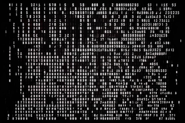 Background of digital technology using binary zeros and ones