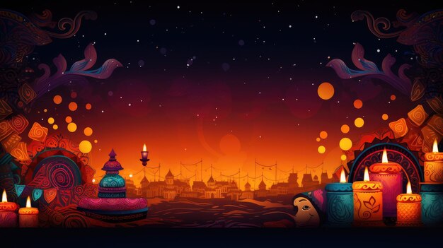 Foto sfondo per la grafica di diwali