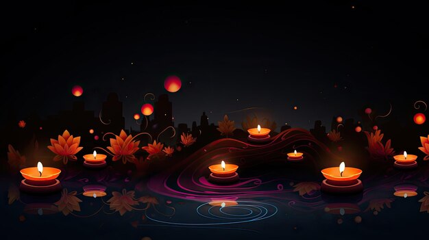 Foto sfondo per la grafica di diwali