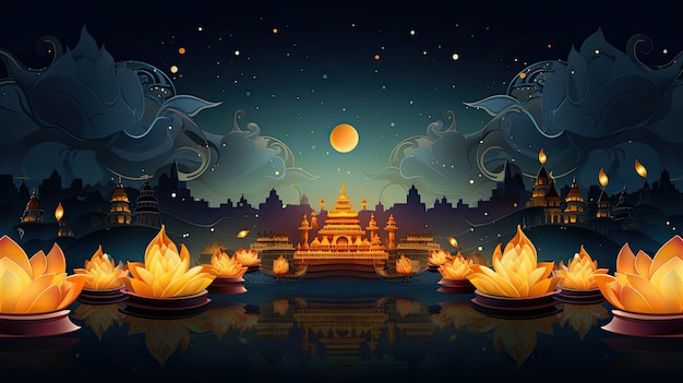 Foto sfondo per la grafica di diwali