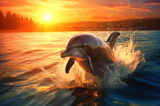 Photo background for dolphin