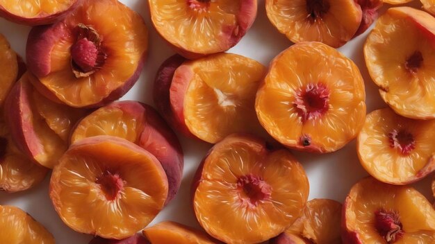 Background of dried peach macro orange texture