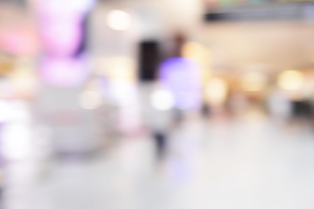 Background of duty free shop in airport out of focus