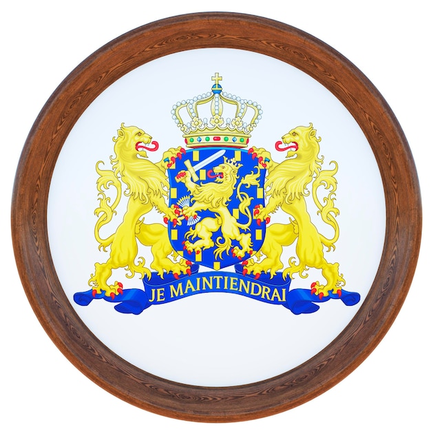 Photo background for editors and designers national holiday 3d illustration national coat of arms netherlands