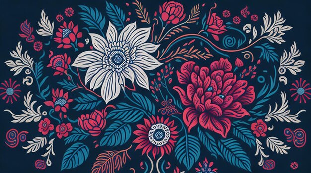 Photo background of embroidery floral