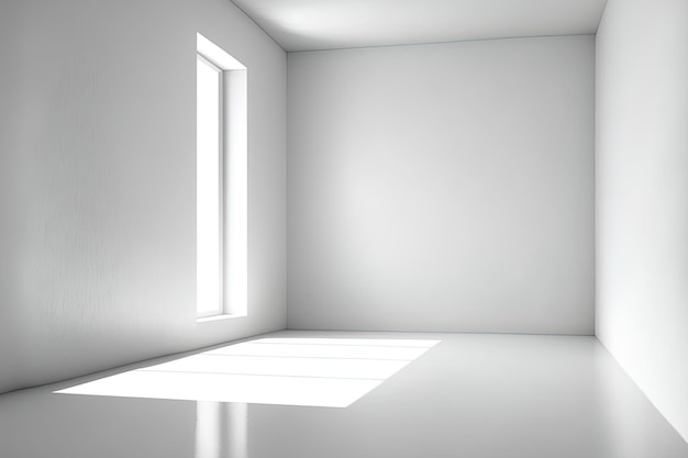 Background of an empty white wall