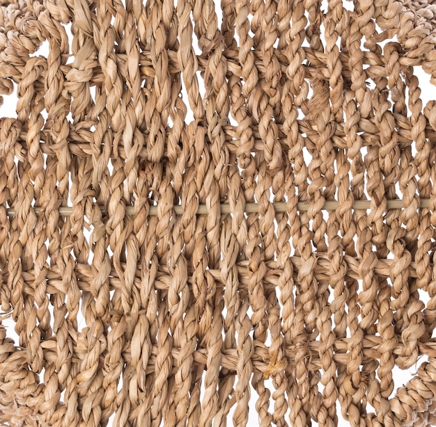 Photo background of empty wicker basket