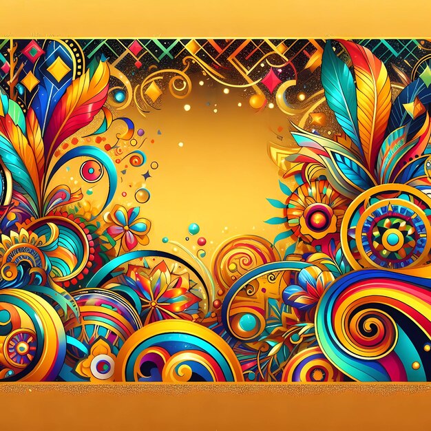 Photo background expressing the joy of brazilian carnival