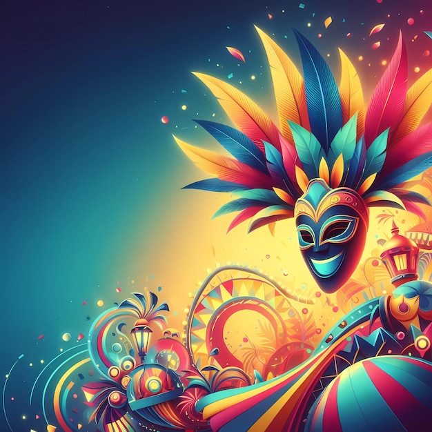 Background expressing the Joy of Brazilian Carnival