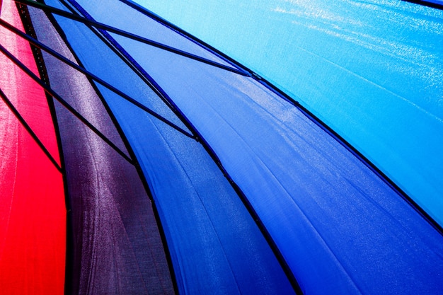 Background fabric texture of Colorful umbrella