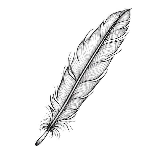 Photo background feather ai generated