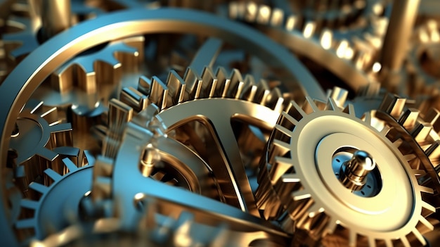 Background featuring engineering gears and machinery showcasing the intricate and mechanical aspects of engineering generative ai