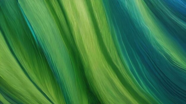 Background featuring waves in shades of green and blue creating a visually captivating display of fl