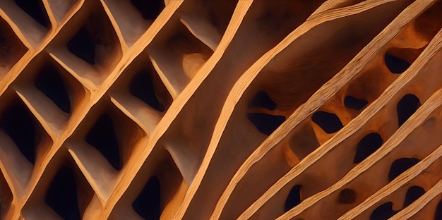 Фото Фон волокнистая структура на деревянной структуре текстура коричневая