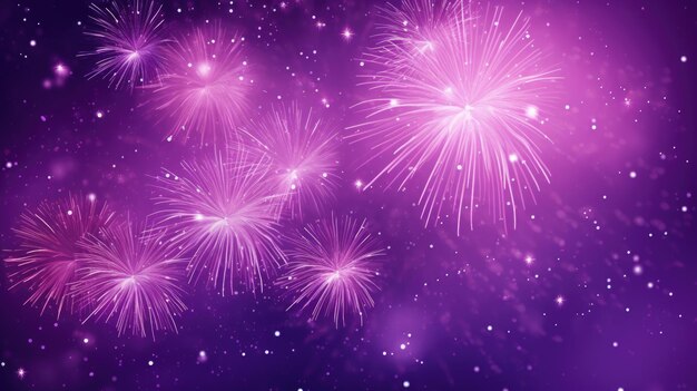 Background of fireworks in Lilac color