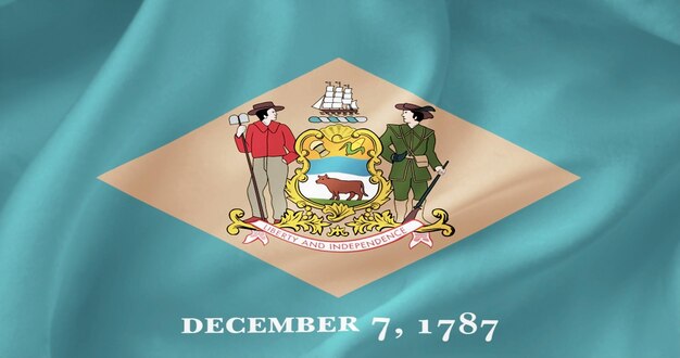 Background of the flag of the American state of Delaware Illustration Texture