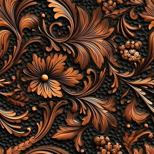 background floral wood classic leaves