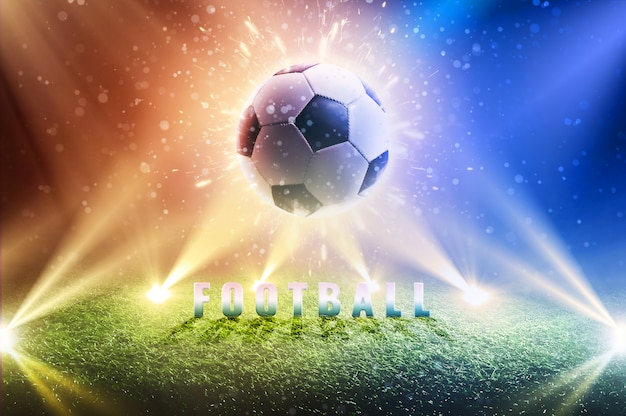 Photo background of a football cup