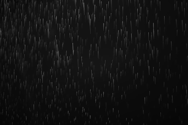 Фото Фон для наложения черный дождь, абстрактные студийные капли капли воды боке