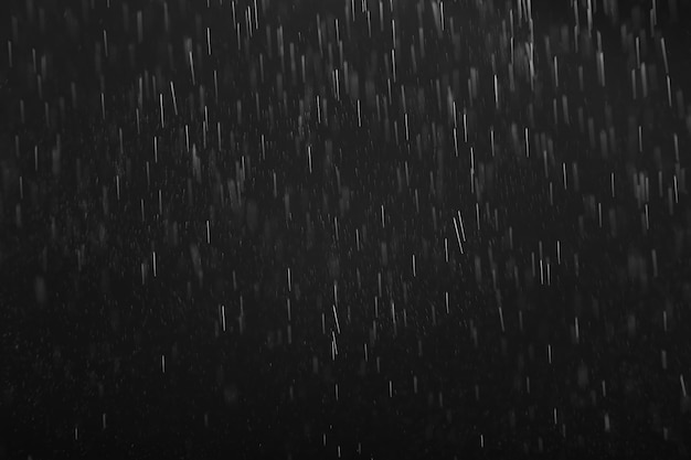 Фото Фон для наложения черный дождь, абстрактная студия капли капли воды боке