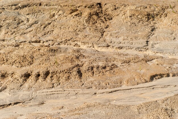 Background - a fragment of a dried clay channel of a water stream