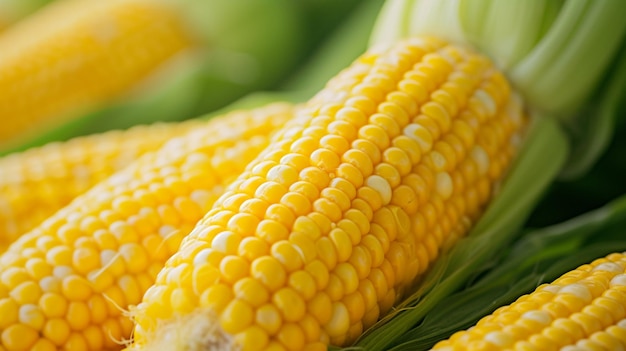 A background of fresh corn