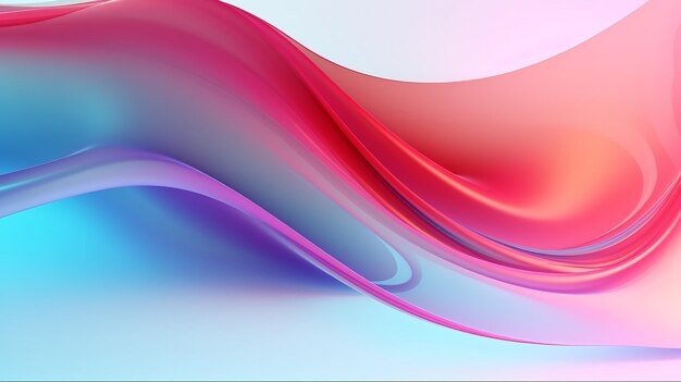 Background from abstract pastel waves with the colors of the rainbow Generative AI