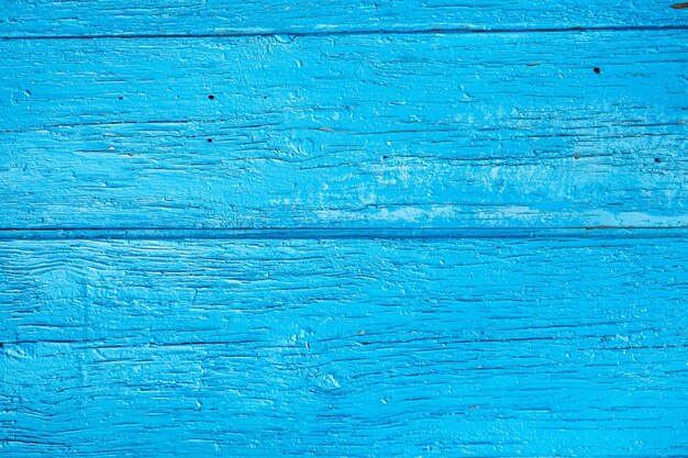 Background from blue painted wooden boards