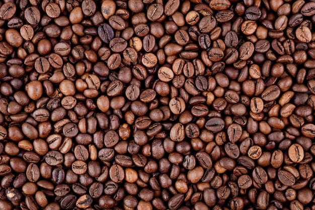 Photo background from coffee beans macro shooting