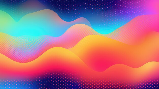 Background from dot layers with vibrant colors smoke effect