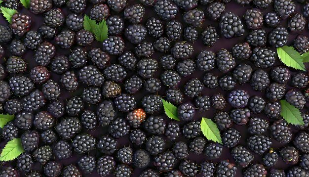 Photo background from fresh blackberries close up lot of ripe juicy wild fruit raw berries